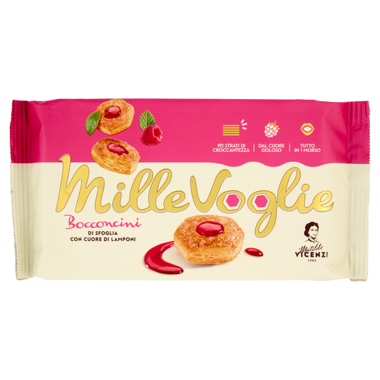 VICENZI BOCCONCINI CREMA DI LAMPONE 90g (10 in a box)