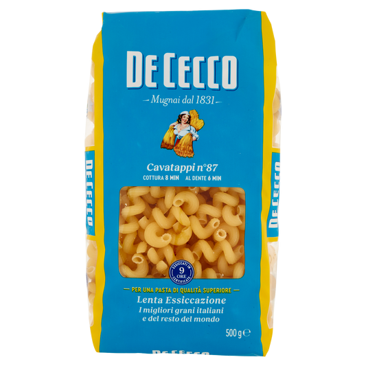 DE CECCO PASTA DI SEMOLA CAVATAPPI 500g (24 in a box)