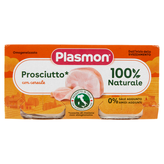 PLASMON OMOGENEIZZATO PROSCIUTTO 80g X2 160g (12 in a box)