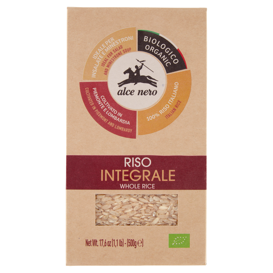 ALCENERO RISO INTEGRALE 500g (12 in a box)