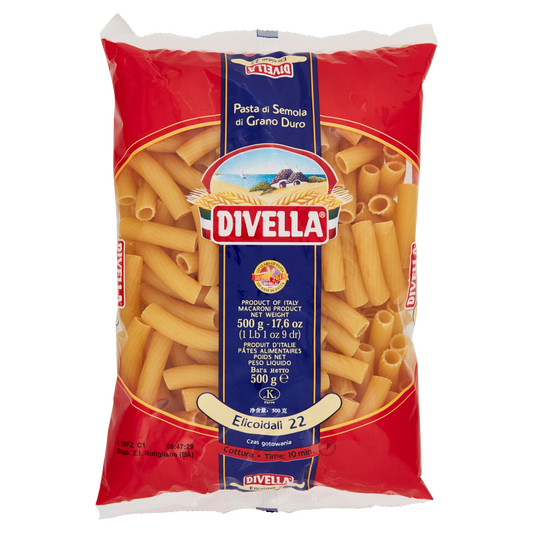DIVELLA PASTA DI SEMOLA ELICOIDALI N.22 500g (24 in a box)available from our italian retail store