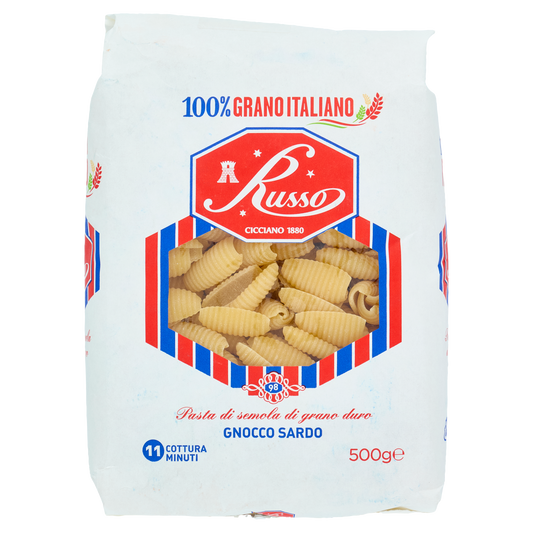 RUSSO PASTA DI SEMOLA GNOCCO SARDO 500g (20 in a box)