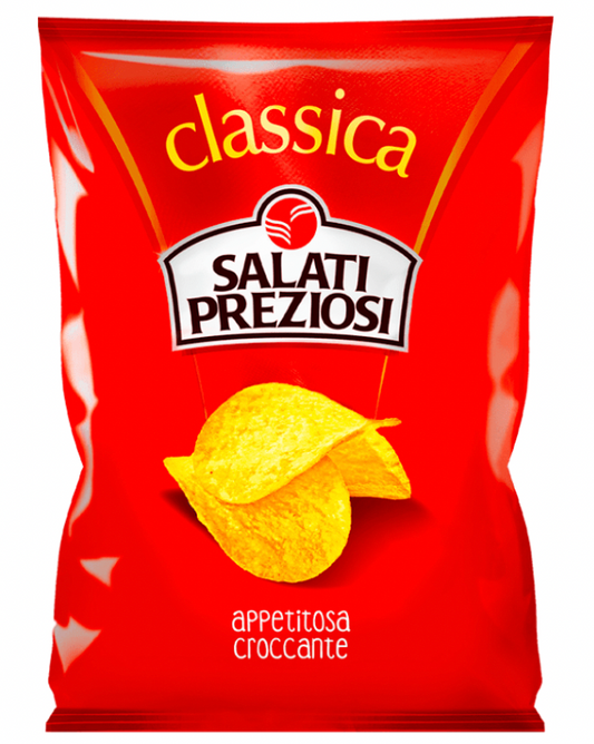 SALATI PREZIOSI PATATINA CLASSICA 120g (20 in a box)available from our italian retail store