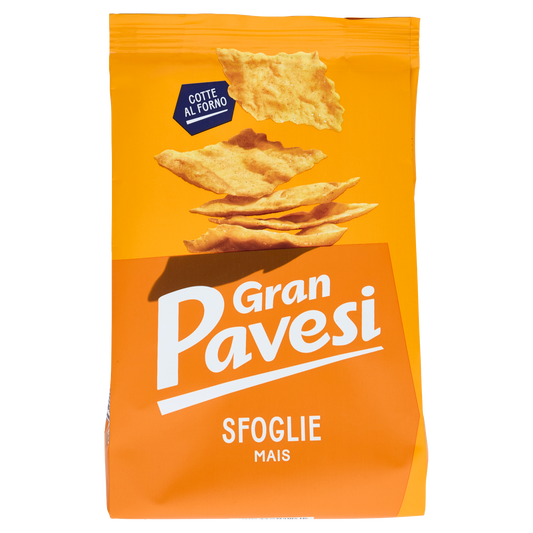 GRAN PAVESI LE SFOGLIE AL MAIS 150g (12 in a box)available from our italian retail store