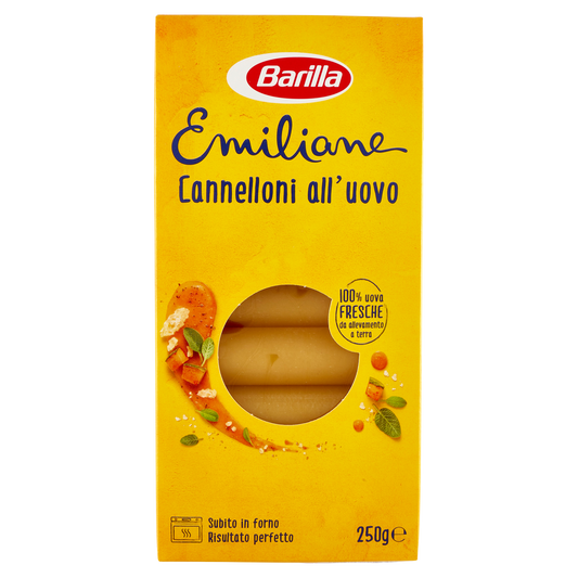BARILLA CANNELLONI ALL'UOVO 250g (12 in a box)