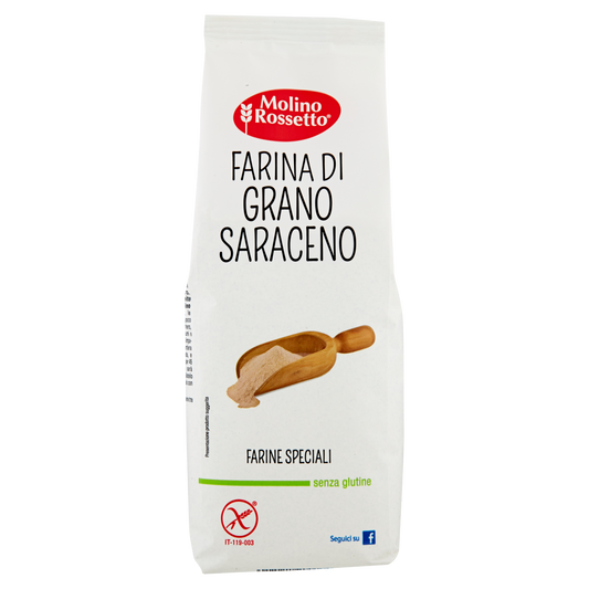 MOLINO ROSSETTO FARINA GRANO SARACENO 500g (10 in a box)available from our italian retail store