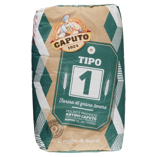 CAPUTO FARINA TIPO 1 STORICA ETICHETTA 25kg (single bag)available from our italian retail store