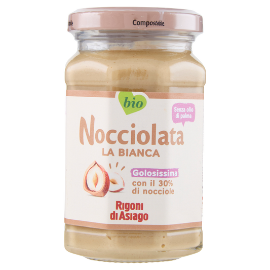 RIGONI NOCCIOLATA BIANCA 250g (6 in a box)available from our italian retail store