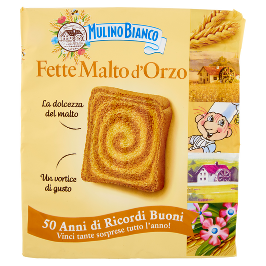 MULINO BIANCO FETTE BISCOTTATE MALTO D'ORZO 315g (16 in a box)