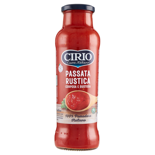 CIRIO PASSATA RUSTICA 680g (12 in a box)available from our italian retail store