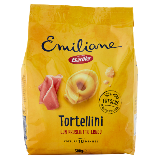 BARILLA EMILIANE TORTELLINI PROSCIUTTO CRUDO 500g (8 in a box)