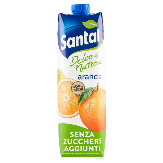 SANTAL SUCCO D'ARANCIA 100% no added sugar 1lt (12 in a box)