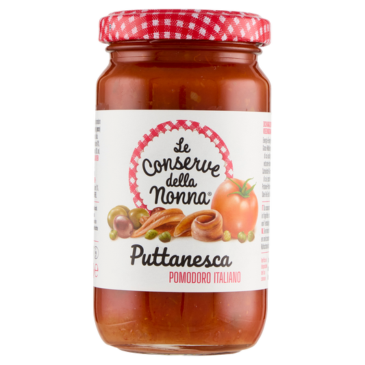 CONSERVE DELLA NONNA SUGO PUTTANESCA 190g (12 in a box) available from our italian retail store
