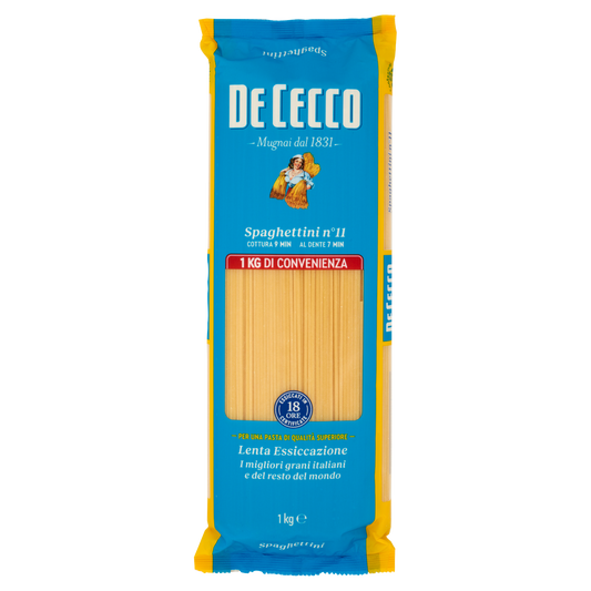 DE CECCO PASTA DI SEMOLA SPAGHETTINI 1 kg (12 in a box)