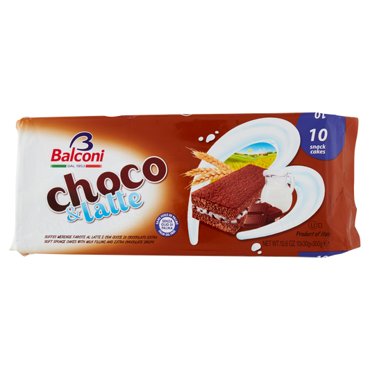 BALCONI CHOCO&LATTE X10 300g (15 in a box)