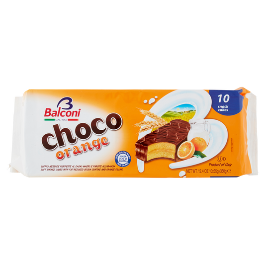 BALCONI CHOCO ORANGE X10 350g (15 in a box)