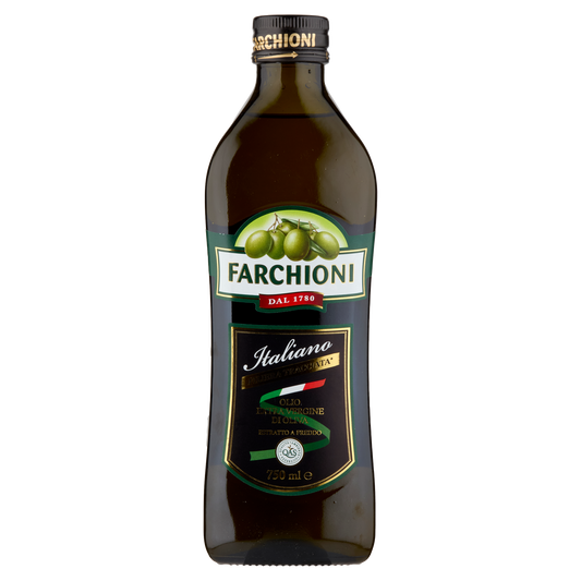 FARCHIONI OLIO EXTRA VERGINE D'OLIVA ITALIANO 750ML(12 in a box)available from our italian retail store