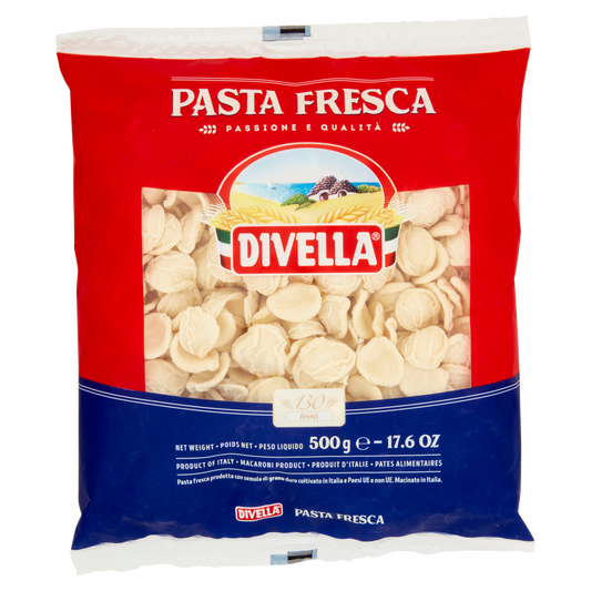 DIVELLA PASTA FRESCA ORECCHIETTE 500g (10 in a box)available from our italian retail store