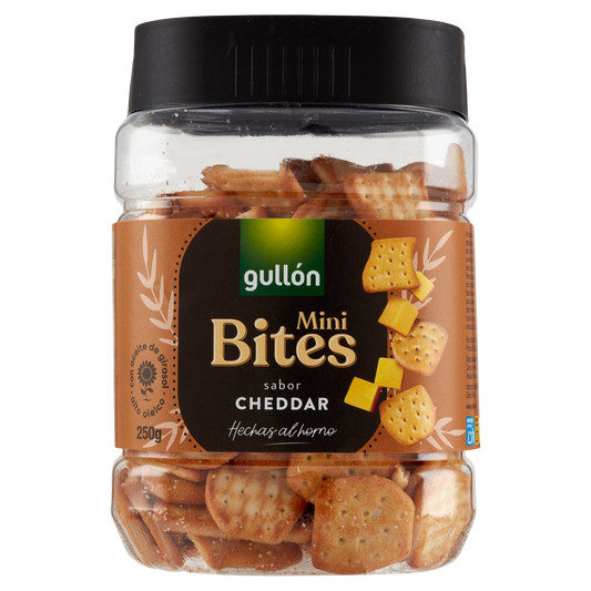 GULLON MINI BITES AL CHEDDAR 250g (12 in a box)available from our italian retail store