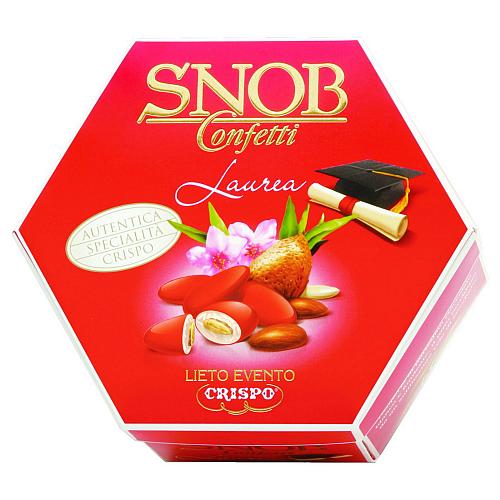 CRISPO SNOB CONFETTI MANDORLA ROSSO 500g (6 in a box) available from italian retail store