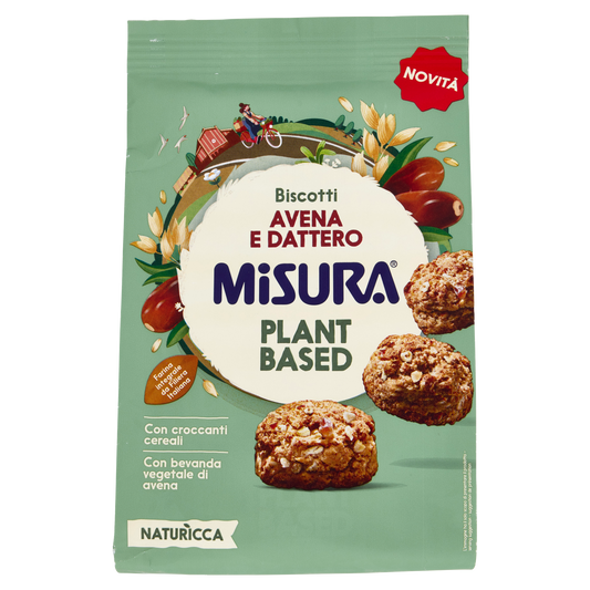 MISURA BISCOTTI AVENA E DATTERO plant based 260g (8 in a box)