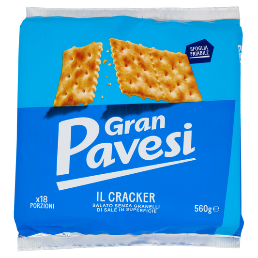 PAVESI CRACKER SENZA SALE X18 560g (12 in a box)available from our italian retail store