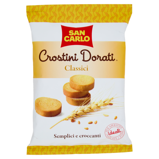 SAN CARLO CROSTINI DORATI CLASSICI 75g (14 in a box)available from our italian retail store