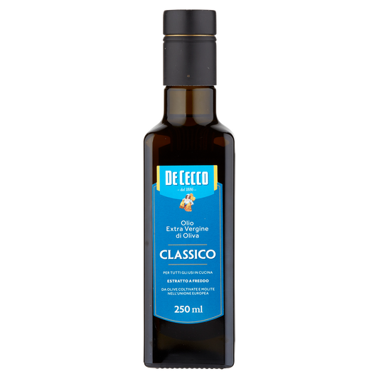 DE CECCO OLIO EXTRA VERGINE D'OLIVA CLASSICO 250ml (12 in a box)available from our italian retail store