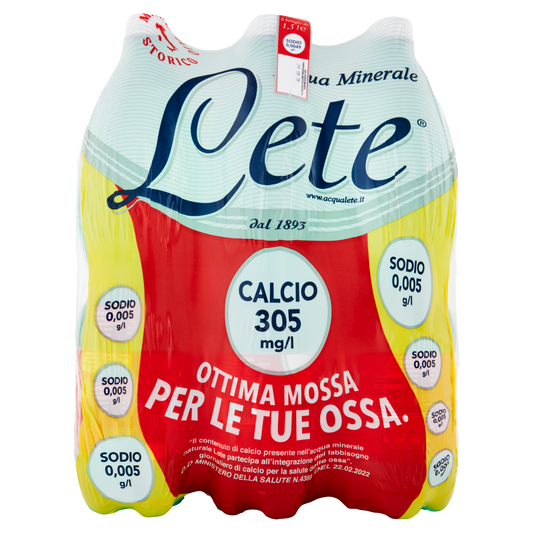 LETE ACQUA EFFERVESCENTE PET 1.5lt (6 in a box)