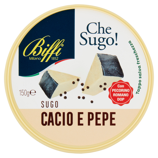 BIFFI SUGO CACIO E PEPE 150g (6 in a box)available from our italian retail store