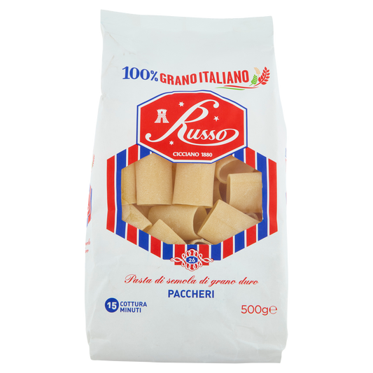 RUSSO FORMATI SPECIALI PACCHERI 500g (12 in a box)