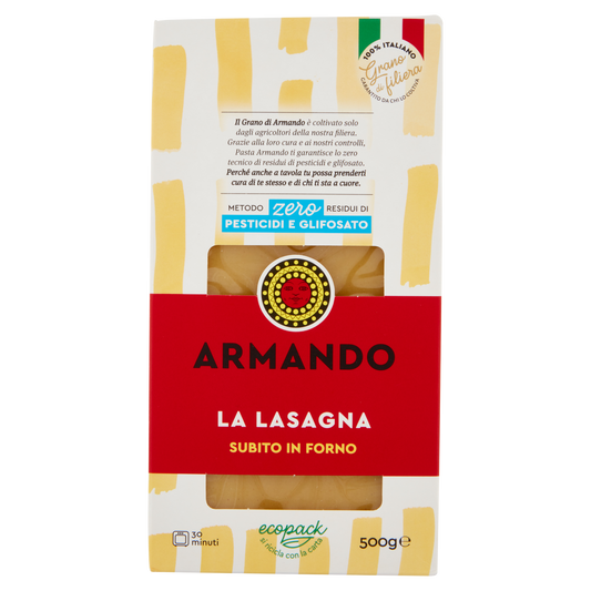 ARMANDO LA LASAGNA SEMOLA PASTA 500g (12 in a box)