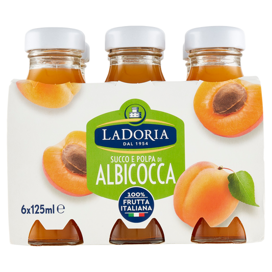 LA DORIA SUCCHI ALBICOCCA 125ml X6 (4 in a box)