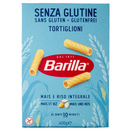 BARILLA PASTA SENZA GLUTINE TORTIGLIONI 400g (14 in a box)