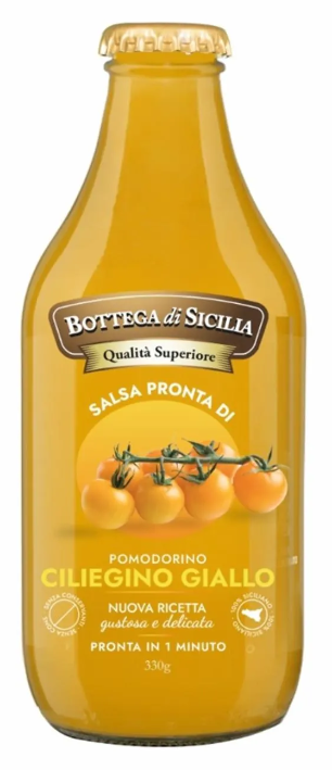 BOTTEGA DI SICILIA SALSA CILIEGINO GIALLO 330g (12 in a box) available from our italian retail store