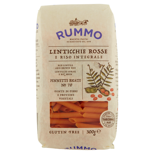 RUMMO PENNETTE ALLE LENTICCHIE N.70 300g (16 in a box) available from our italian retail store