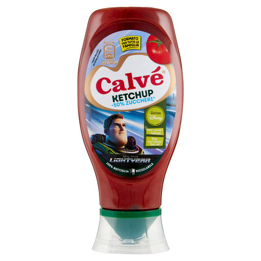 CALVE' KETCHUP KIDS MENO 50% ZUCCHERI 460g (12 in a box) available from italian retail store