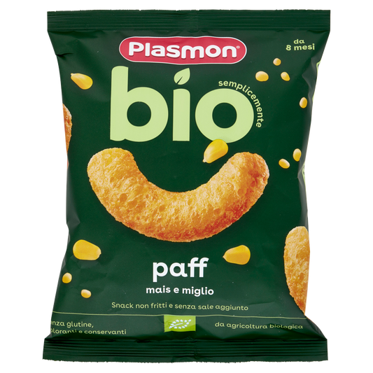 PLASMON PAFF MAIS E MIGLIO organic 15g (5 in a box)available from our italian retail store