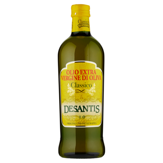 DESANTIS OLIO EXTRAVERGINE D'OLIVA CLASSICO 1lt (12 in a box)available from our italian retail store