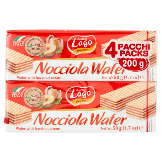 LAGO WAFER NOCCIOLA 50gX4 (32 in a box)