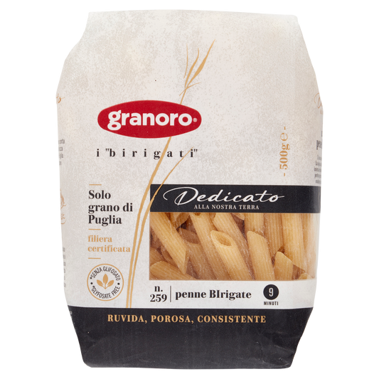 GRANORO DEDICATO 259 PENNE BIRIGATA 500g (20 in a box)