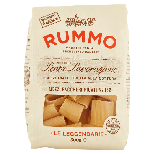 RUMMO MEZZI PACCHERI RIGATI N.152 500g (12 in a box) available from our italian retail store