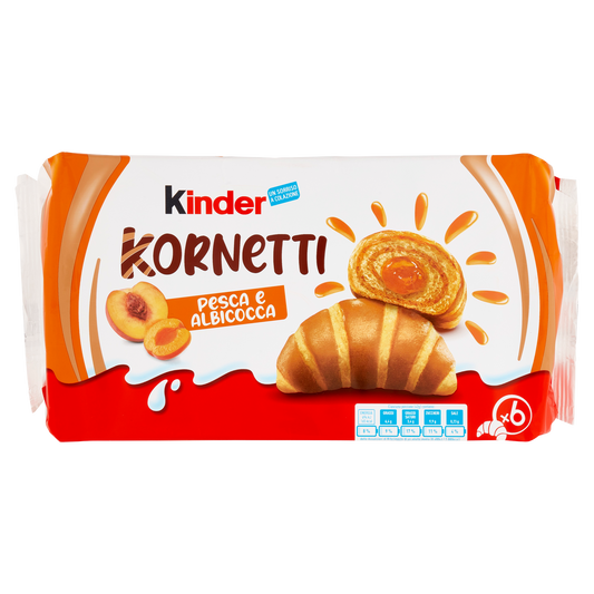 KINDER KORNETTI PESCA E ALBICOCCA 252g (12 in a box)