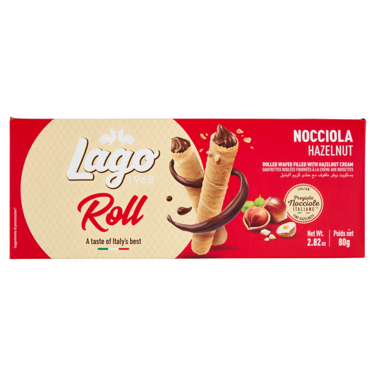 LAGO ROLL NOCCIOLA 80g (24 in a box)