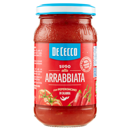 DE CECCO SUGO ARRABBIATA 200g (12 in a box)available from our italian retail store