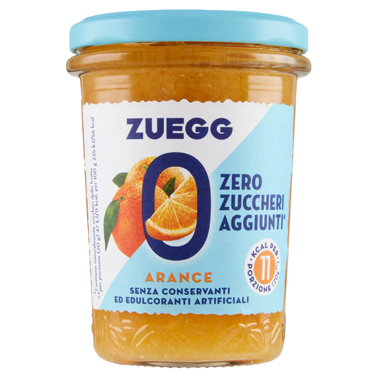 ZUEGG CONFETTURE ARANCE no added sugar 220g (8 in a box)