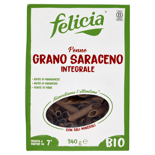 FELICIA PENNE GRANO SARACENO INTEGRALE 340g (14 in a box)