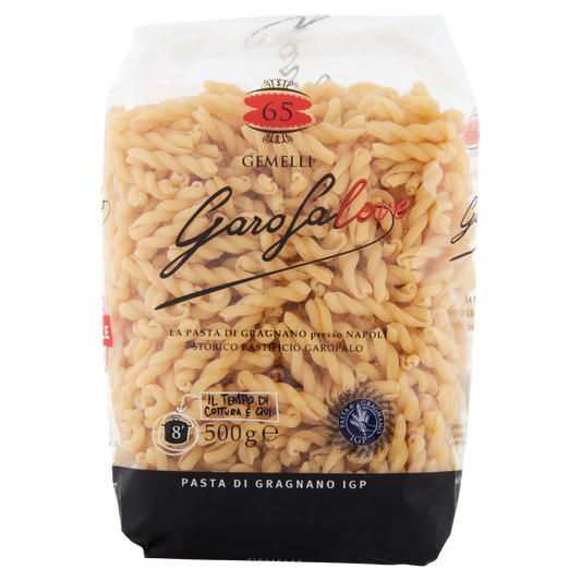 GAROFALO PASTA DI SEMOLA GEMELLI 500g (16 in a box)available from our italian retail store