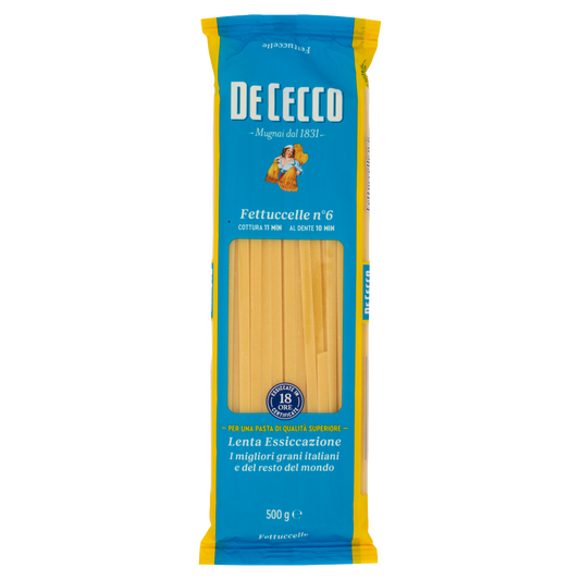 DE CECCO PASTA DI SEMOLA FETTUCCELLE N°6 500g (24 in a box)