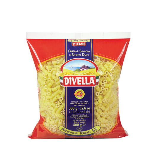 DIVELLA PATERNOSTI RIGATI 500g (24 in a box)available from our italian retail store